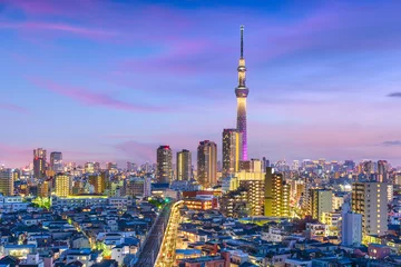 Fototapete Stadtbild von Tokio, Japan © SeanPavonePhoto