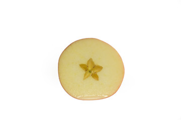 リンゴ　紅ロマン　白抜き