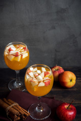 Sangria, apple cider, punch