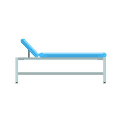 Hospital bed, medical equipment vector Illustration