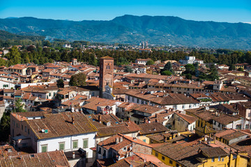 Panorama belvedere di Lucca, Italia veduta area
