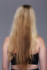 Naklejka premium Asian Woman before make up hair style. no retouch, fresh face