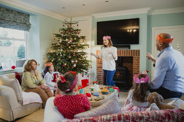 Playing Charades At Christmas