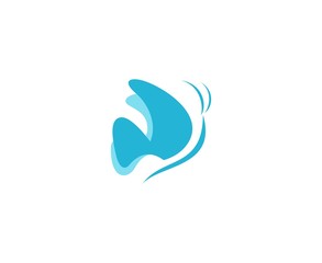 Fototapeta na wymiar Butterfly logo
