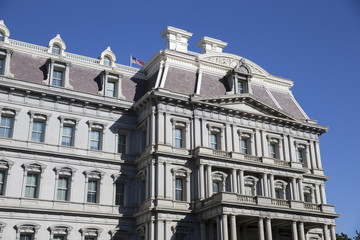 Fototapeta na wymiar Old Executive Building near the White House in Washington District of Columbia