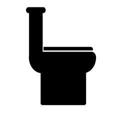 toilet icon on white background. toilet sign. flat style.