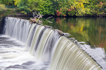 Dam waterfall in Rhode Island