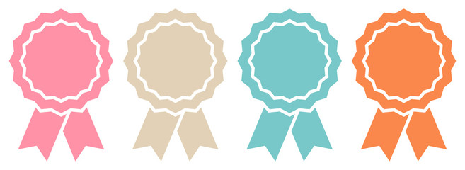 4 Award Badges Retro Graphic