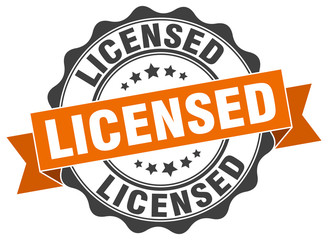 Obraz premium licensed stamp. sign. seal