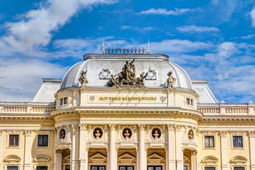 The old Slovak National Theater building in Bratislava, Slovakia