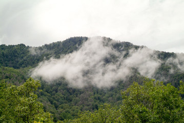 Low Hanging Mountain Clouds