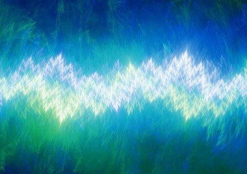 Blue electrical lightning, plasma power background