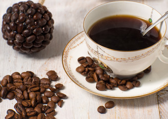 Cup of coffee espresso. Break time