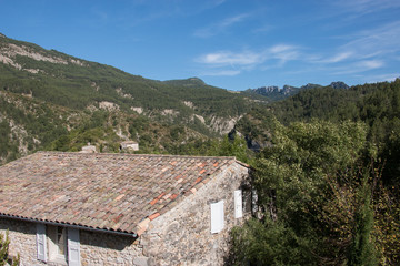 Fototapeta na wymiar French Village, Saint-Benoit-en-Diois, Drôme, France