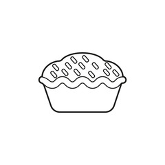 Pie vector icon