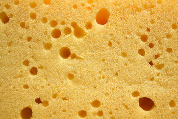 Yellow sponge texture, background