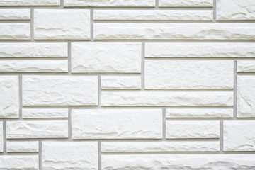 White decorative bricks wall background