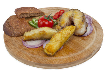 A dish of grilled sturgeon