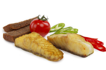 A dish of grilled sturgeon