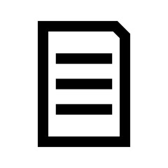 Document sheet black icon .