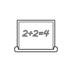 Writing board  vector icon
