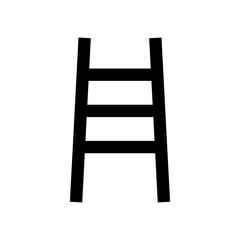 Ladder black icon .