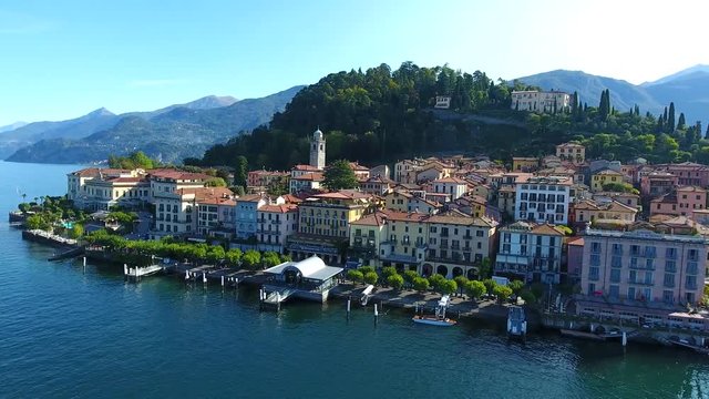 Village of Bellagio on Como lake in Italy