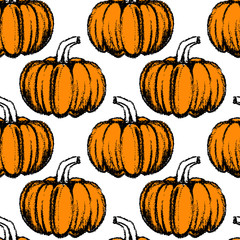 Pumpkin seamless pattern