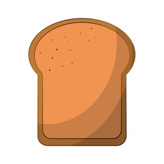 bread slice food related image vector illustration design 