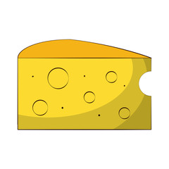 cheese slice  icon image vector illustration design 