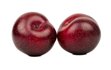 Obraz premium Two big red plums
