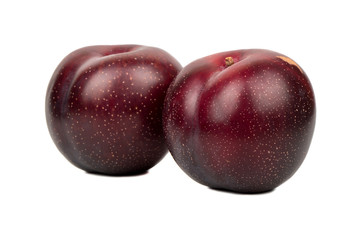 Two big red plums