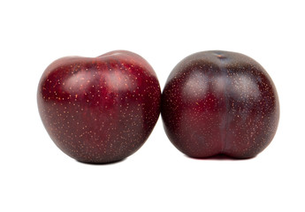 Two big red plums