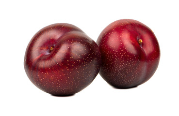 Two big red plums