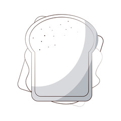 sandwich food related image vector illustration design 