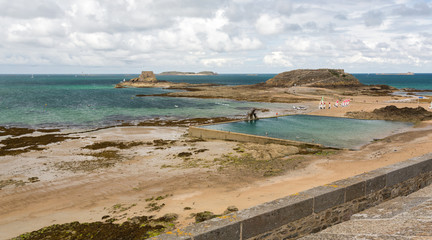 Marée basse à St-Malo