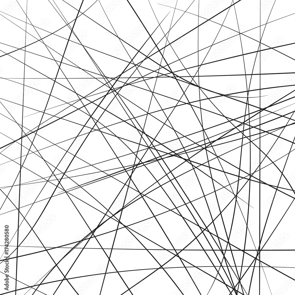 Poster random chaotic strip lines diagonally, abstract geometric background pattern. vector modern art illu