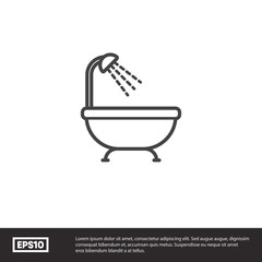 Bathroom vector icon