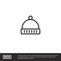 Obraz premium Hat vector icon