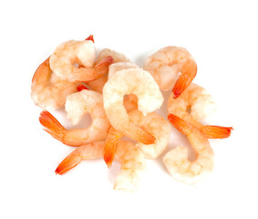 shrimps isolated on white background