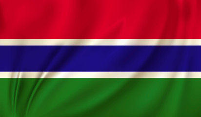 waving flag Gambia