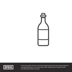 Bottle vector icon