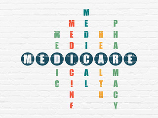 Health concept: Medicare in Crossword Puzzle