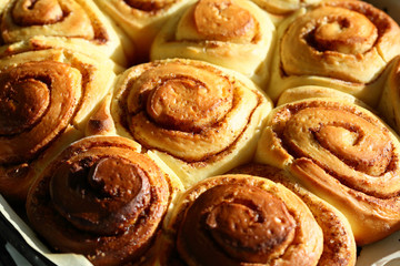 Fototapeta premium Rustic cinnamon buns