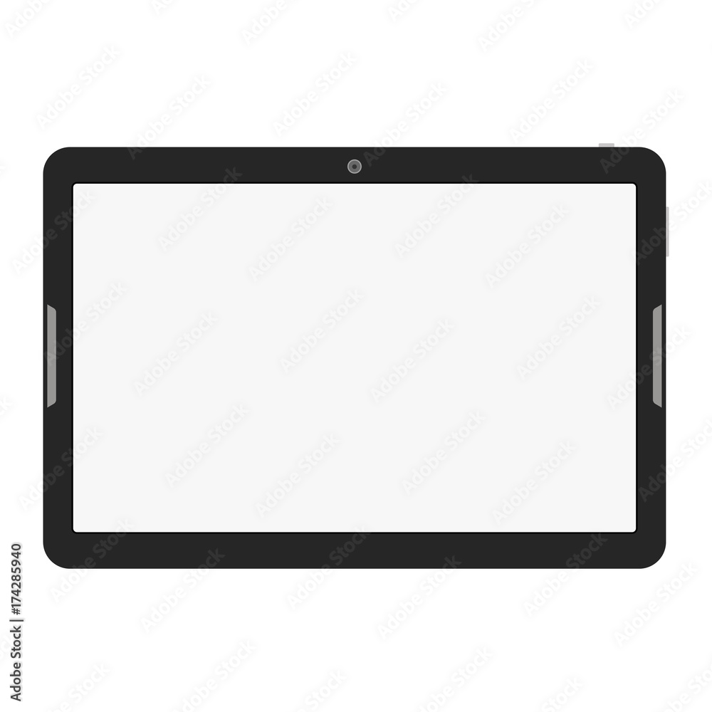 Canvas Prints tablet computer isolated. vector illustration.