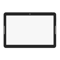 Tablet computer isolated. Vector illustration.