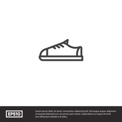 Sport shoe vector icon