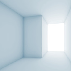 Fototapeta premium Abstract empty interior, empty room with corners