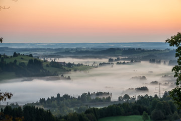 Bavarian Countryside at Sunrise
