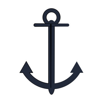 anchor nautical icon image vector illustration design 